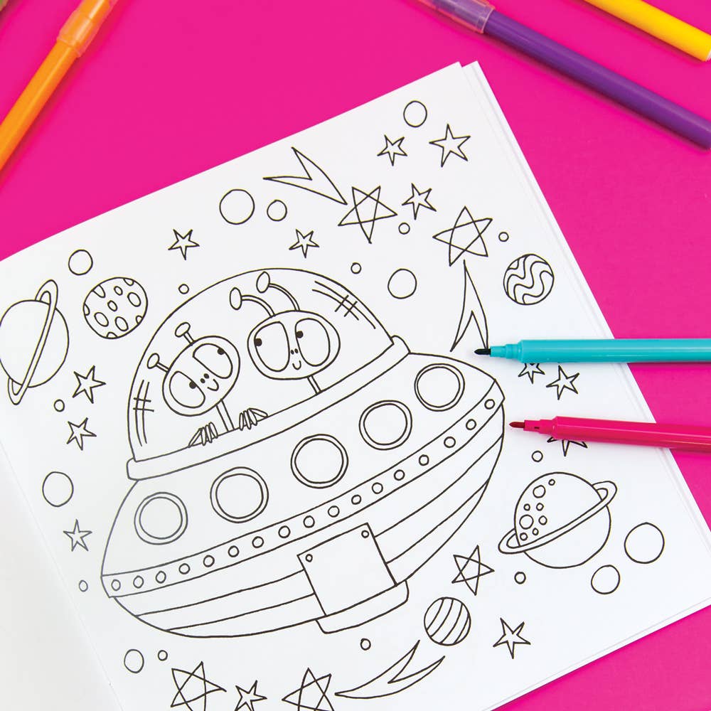 Children’s Adventures in Space Colouring Book for Creative Kids - REGN