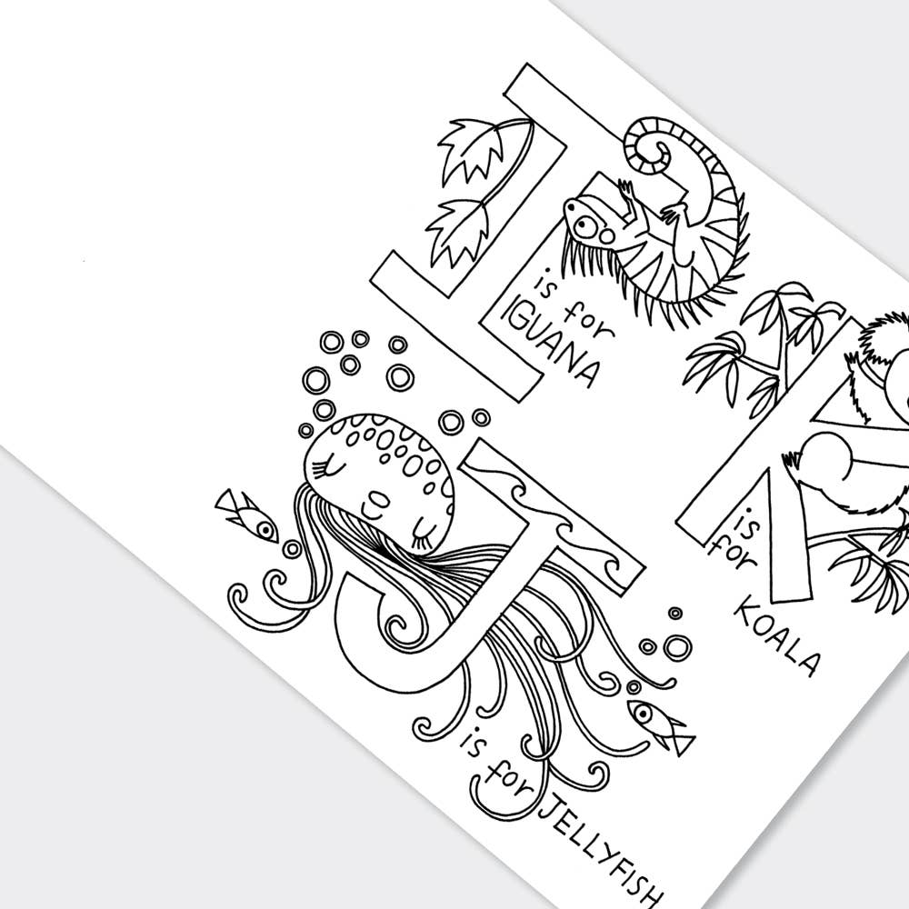 Children’s Alphabet Colouring Book for Creative Learning - REGN