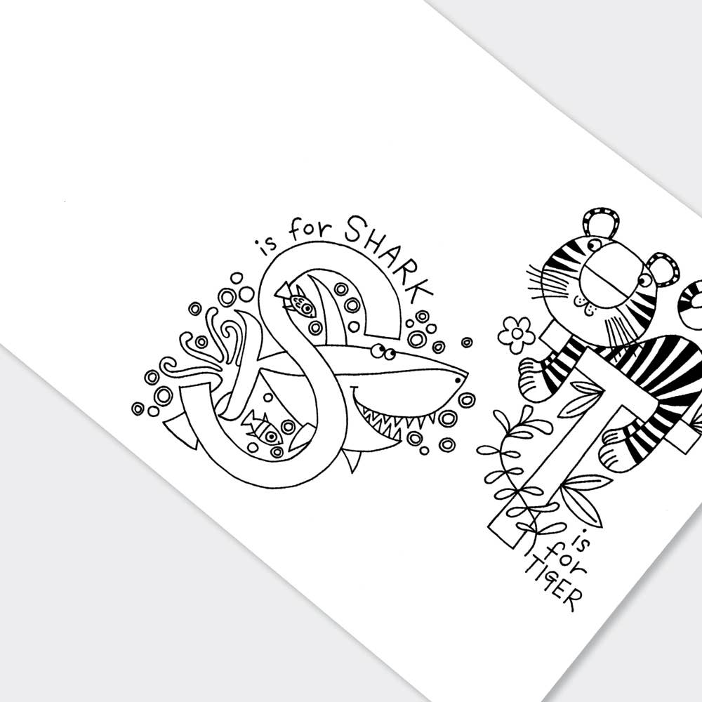 Children’s Alphabet Colouring Book for Creative Learning - REGN