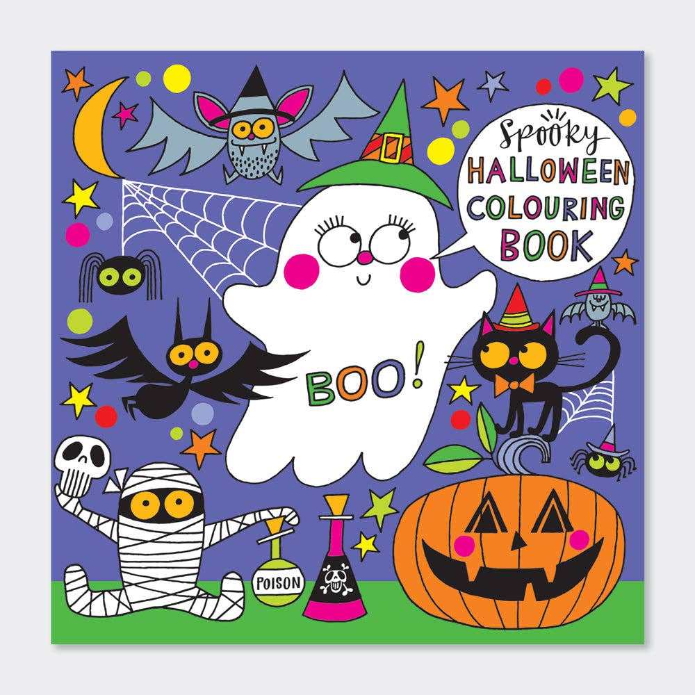 Children's Cute Halloween Colouring Book | Kids Halloween Activity Book | 12 Colouring Pages - REGN
