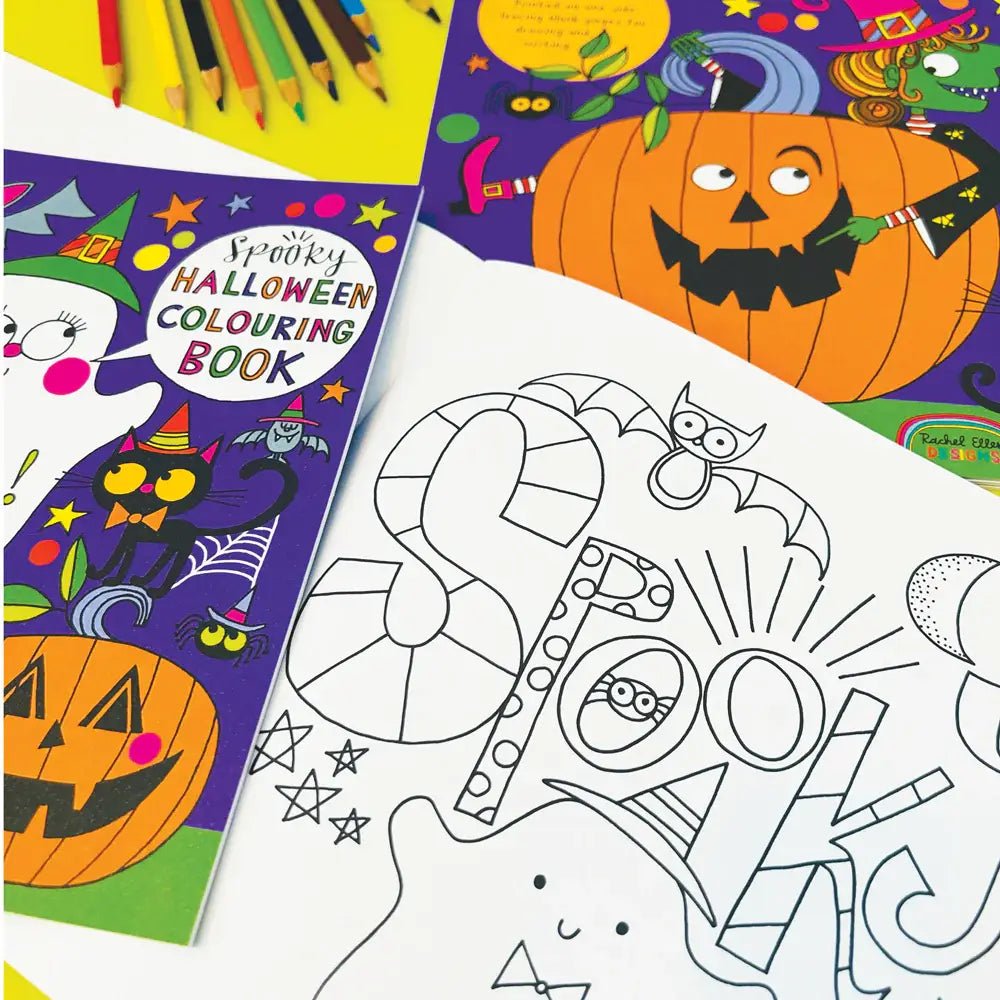Children's Cute Halloween Colouring Book | Kids Halloween Activity Book | 12 Colouring Pages - REGN