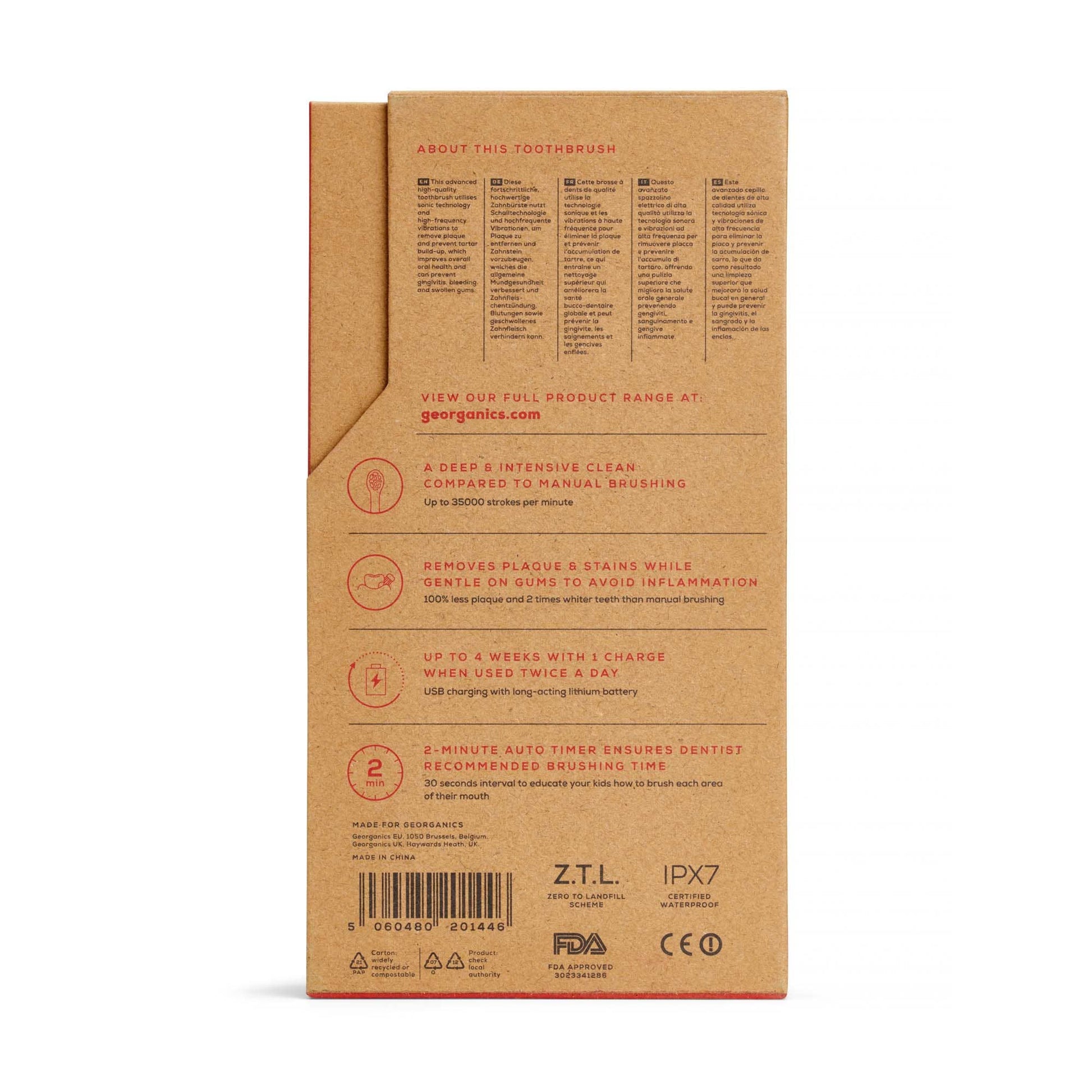 Children’s Sonic Toothbrush Set with Timer & Interchangeable Heads - REGN