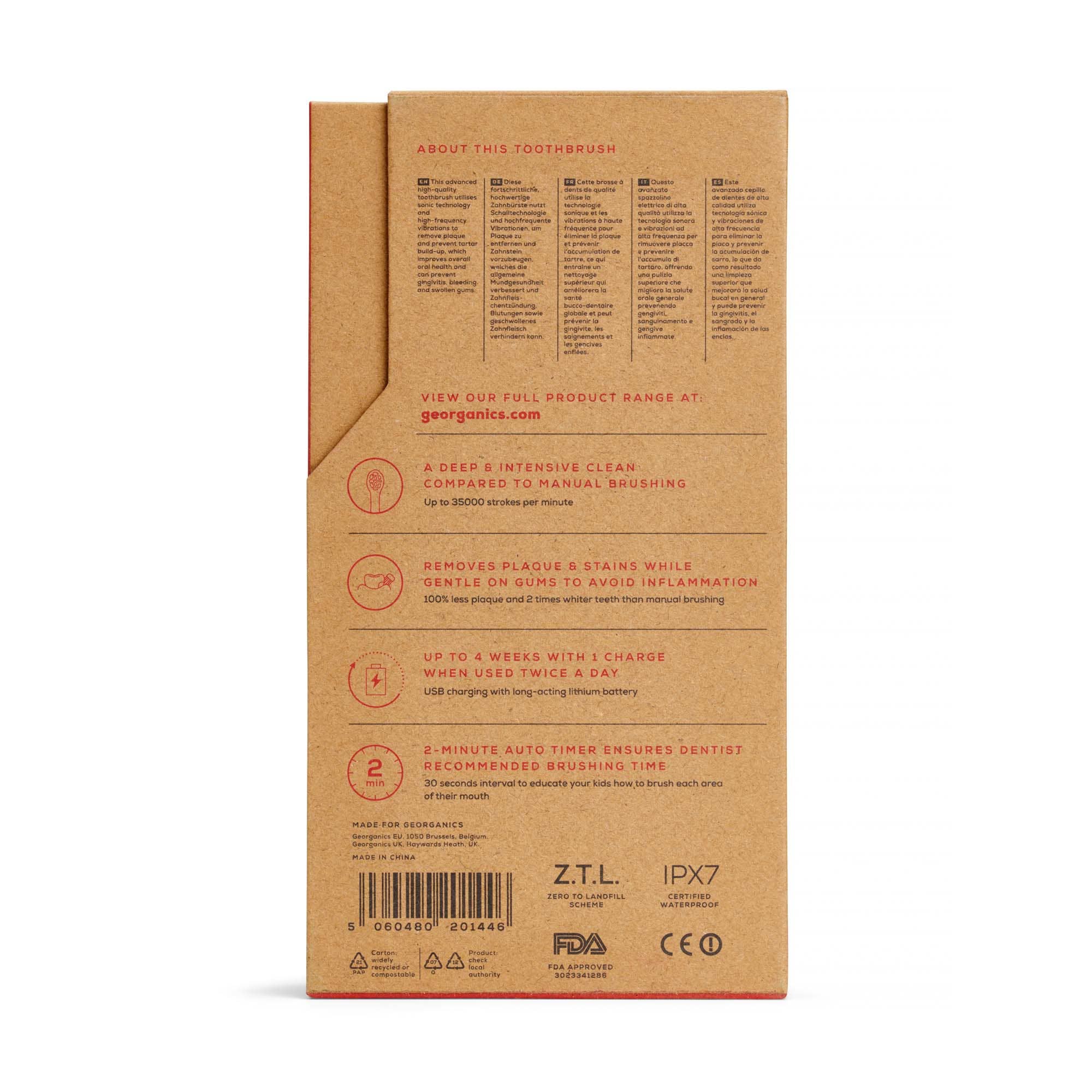 Children’s Sonic Toothbrush Set with Timer & Interchangeable Heads - REGN