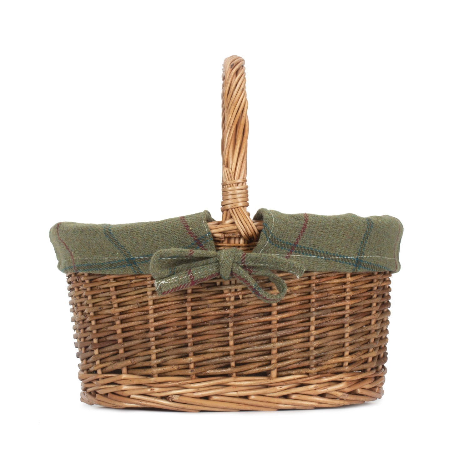 Child's Country Oval Shopper With Green Tweed Lining - REGN