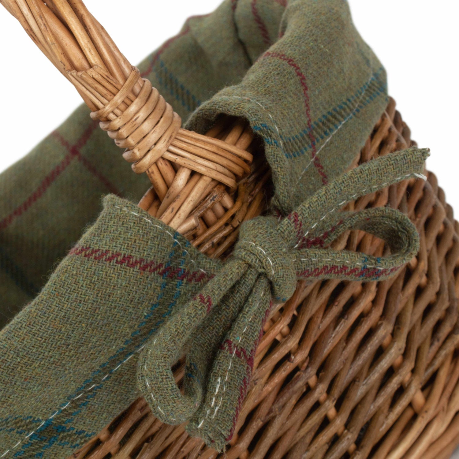 Child's Country Oval Shopper With Green Tweed Lining - REGN