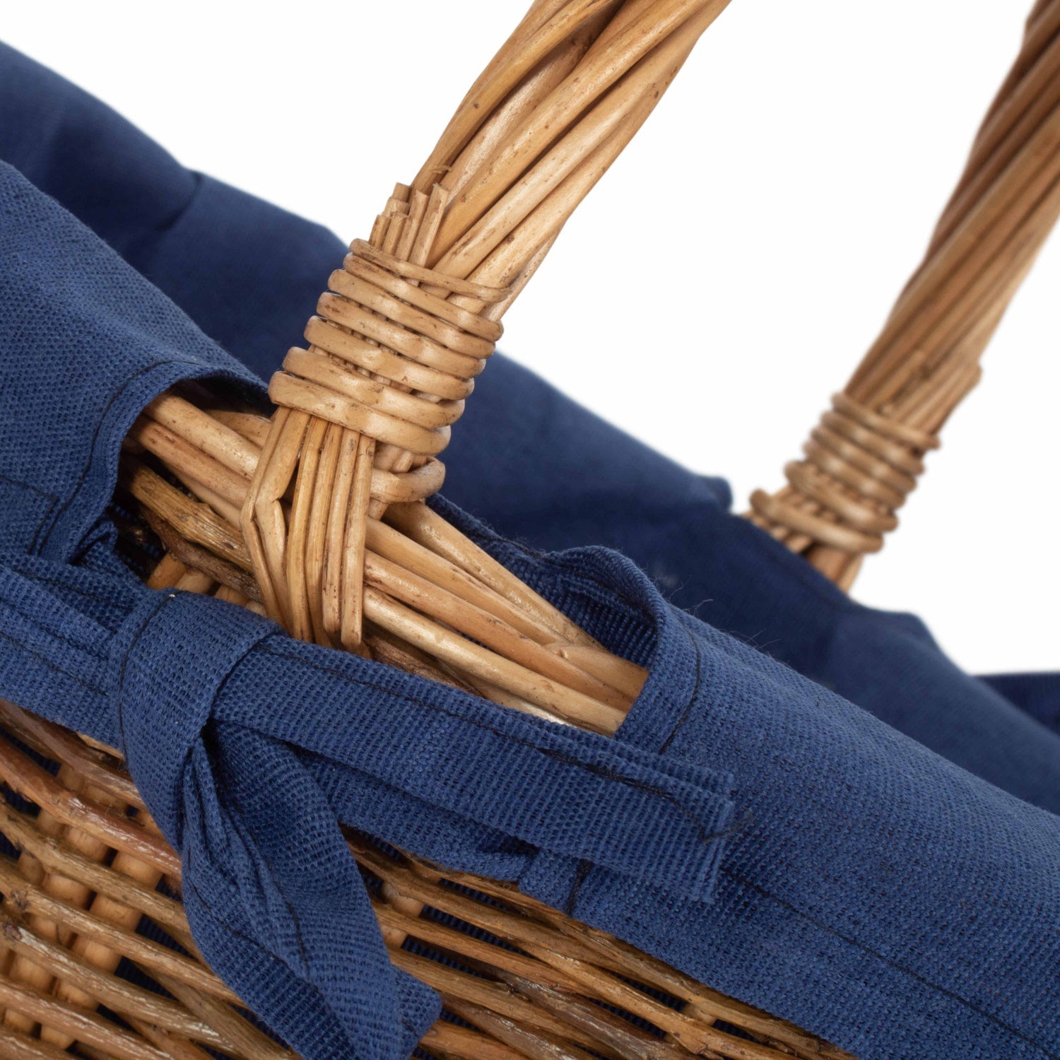 Child's Country Oval Shopper With Navy Blue Lining - REGN
