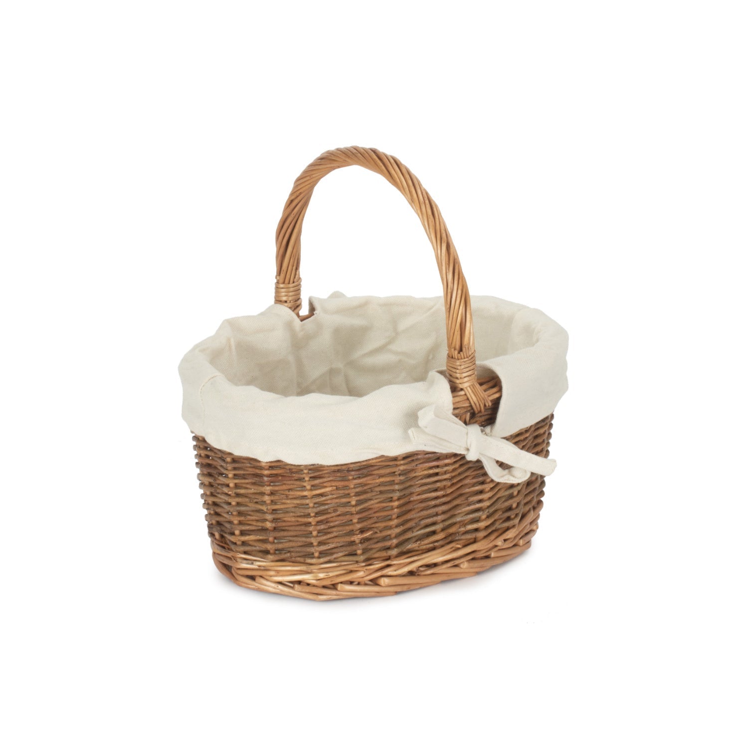 Child's Country Oval Shopper With White Lining - REGN
