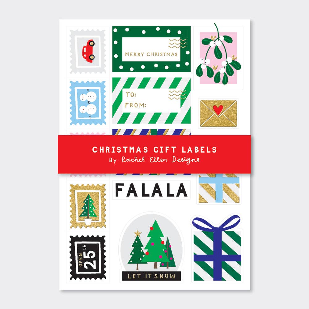 Christmas Gift Labels – Pack of 4 Sheets by Rachel Ellen Designs - REGN