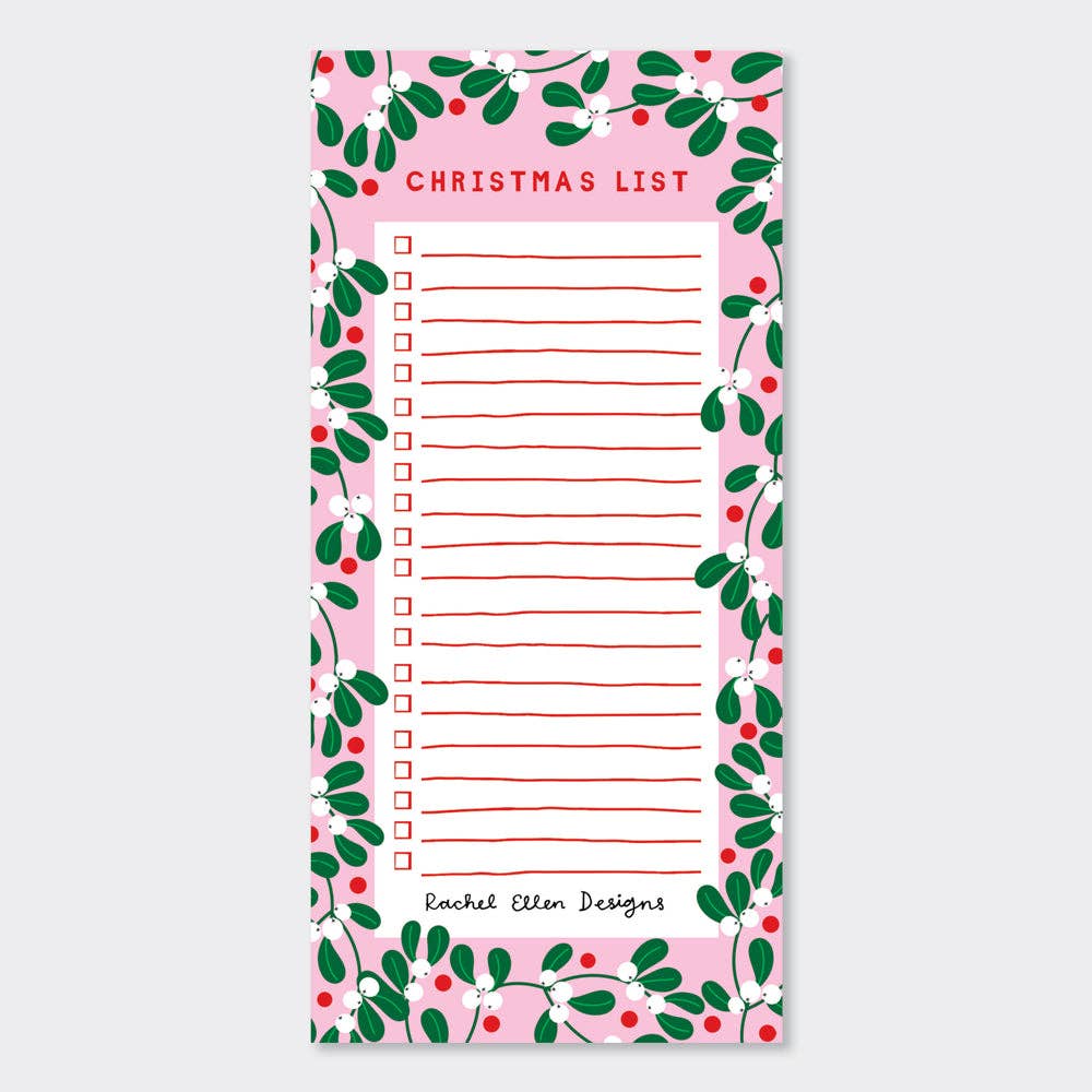 Christmas List Pad – 60 Tear - Off Pages - REGN