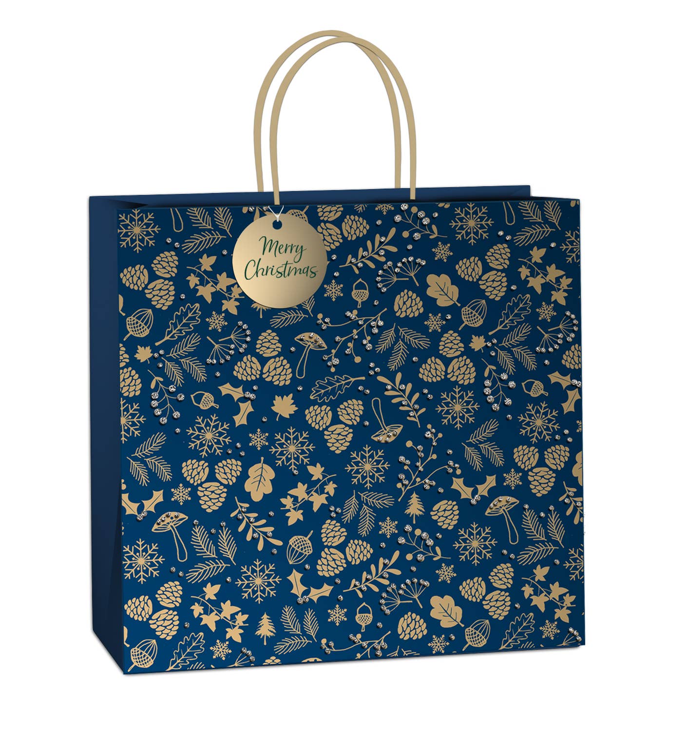 Christmas Luxe Gold Gift Bags – Premium Plastic - Free Gift Packaging - REGN
