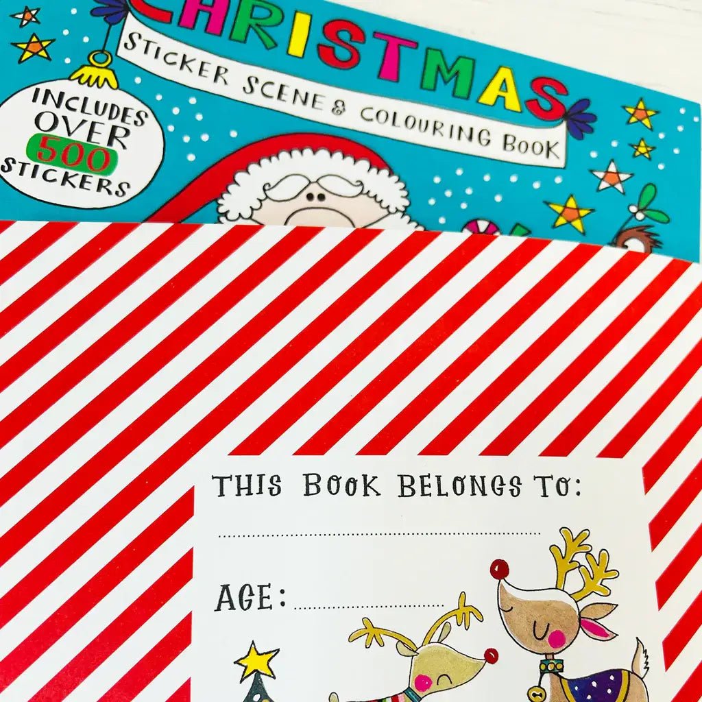 Christmas Sticker Scene Book – Festive Colouring & Foiled Stickers - REGN