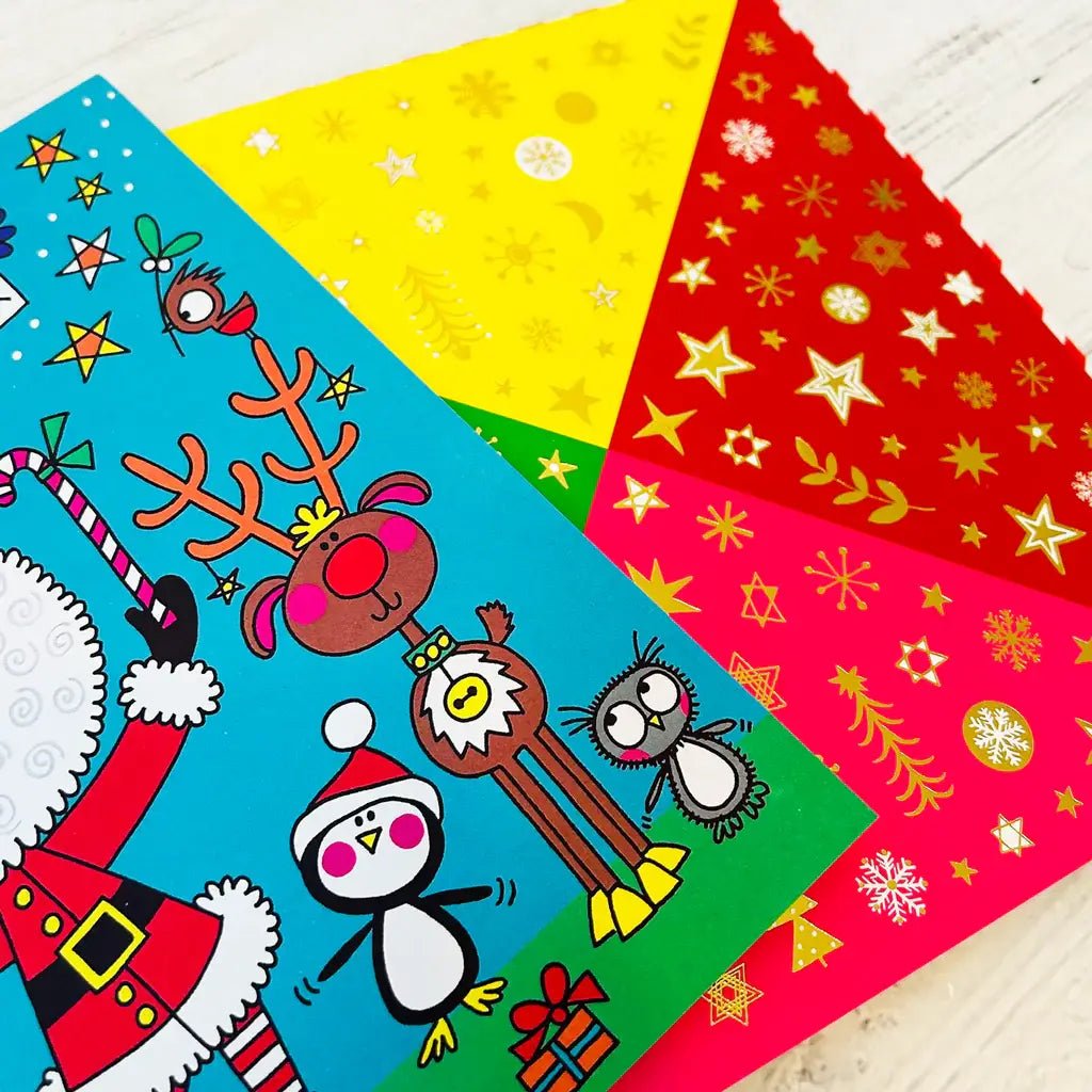 Christmas Sticker Scene Book – Festive Colouring & Foiled Stickers - REGN