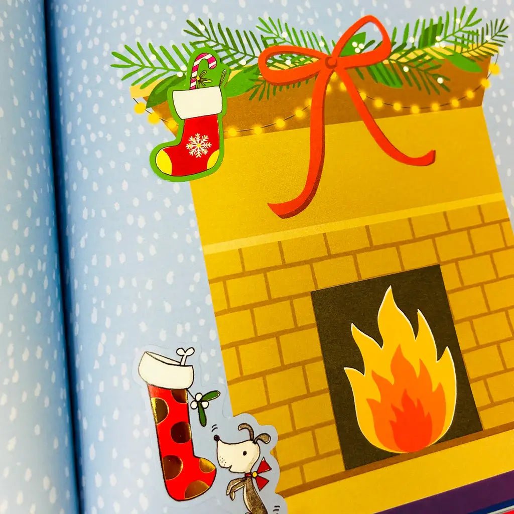 Christmas Sticker Scene Book – Festive Colouring & Foiled Stickers - REGN