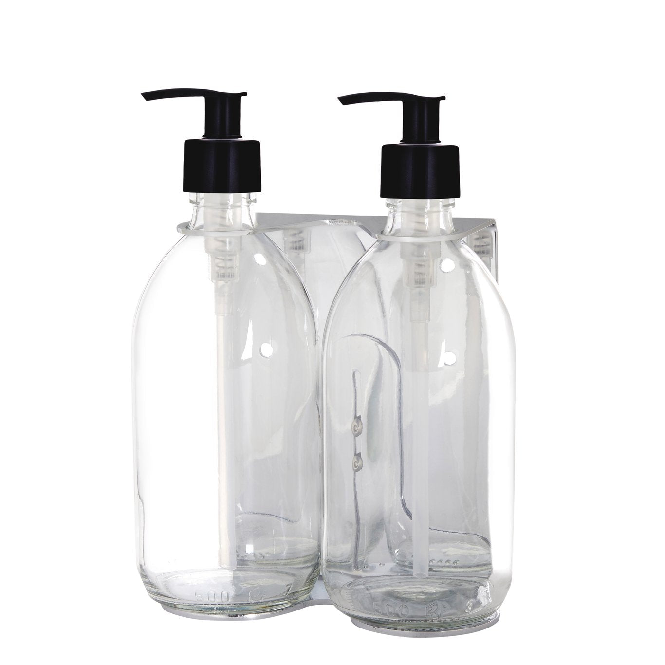 Chrome Double Wall Mounted Soap Dispenser - REGN