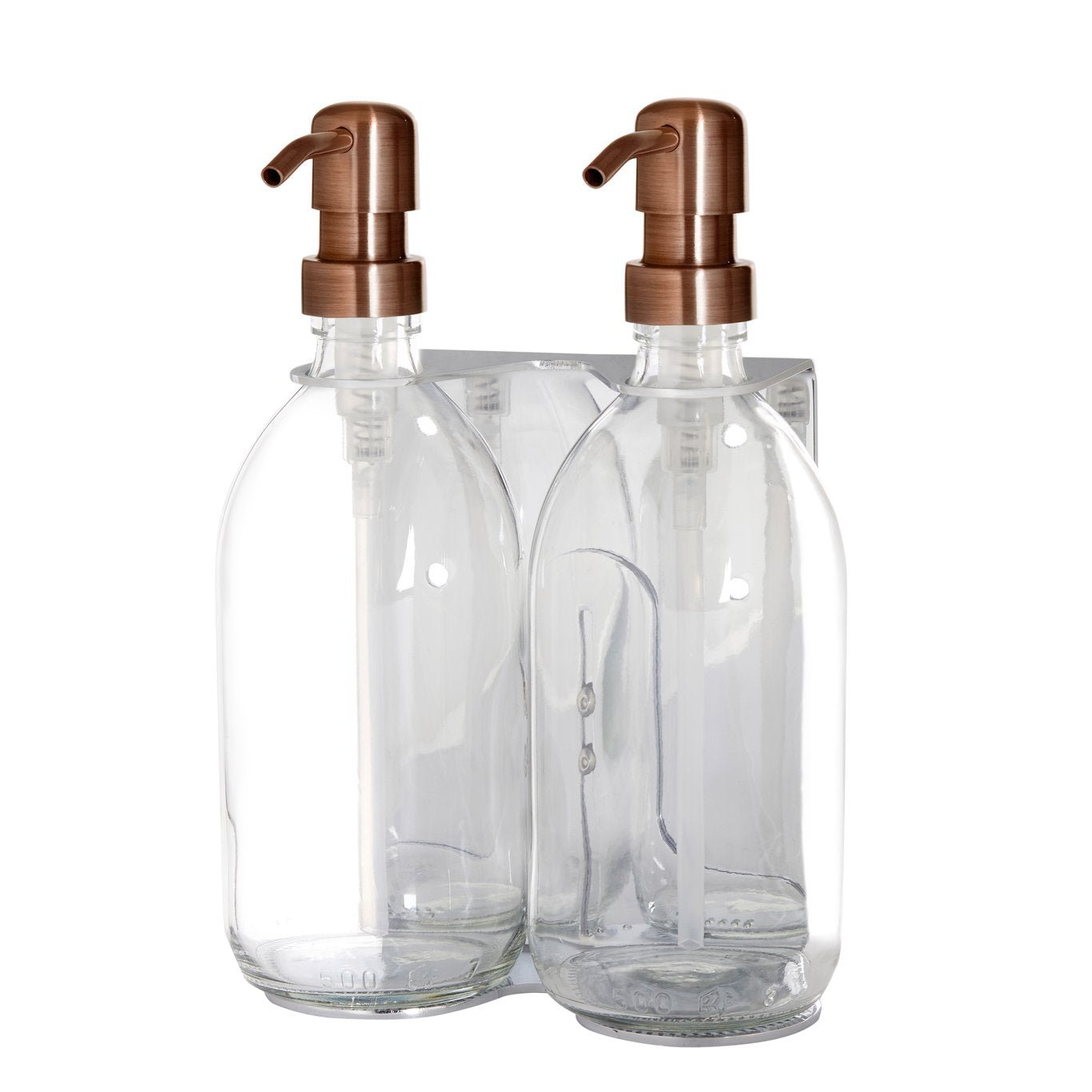 Chrome Double Wall Mounted Soap Dispenser - REGN