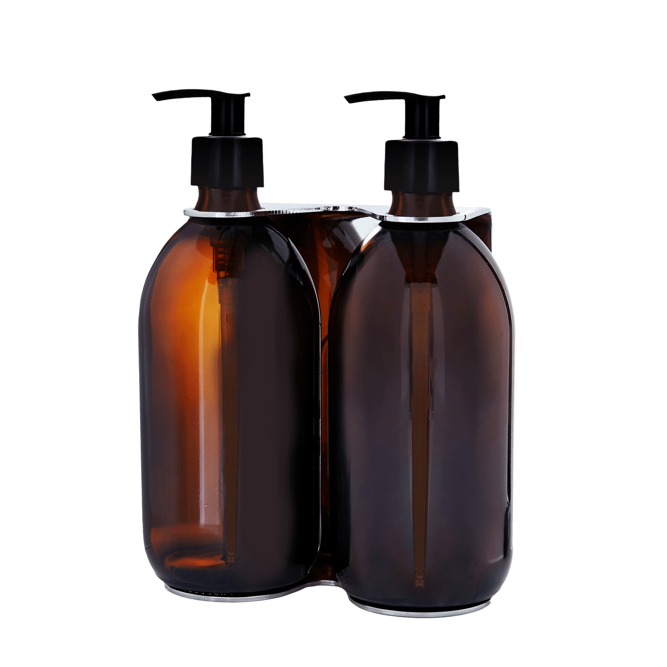 Chrome Double Wall Mounted Soap Dispenser - REGN