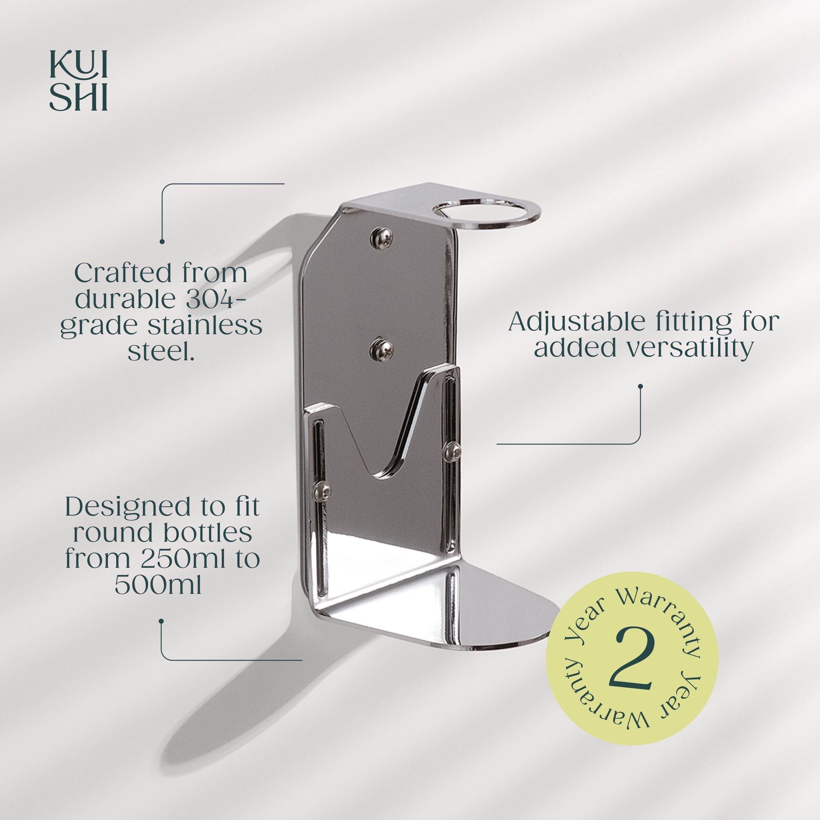 Chrome Single Bottle Holder - REGN