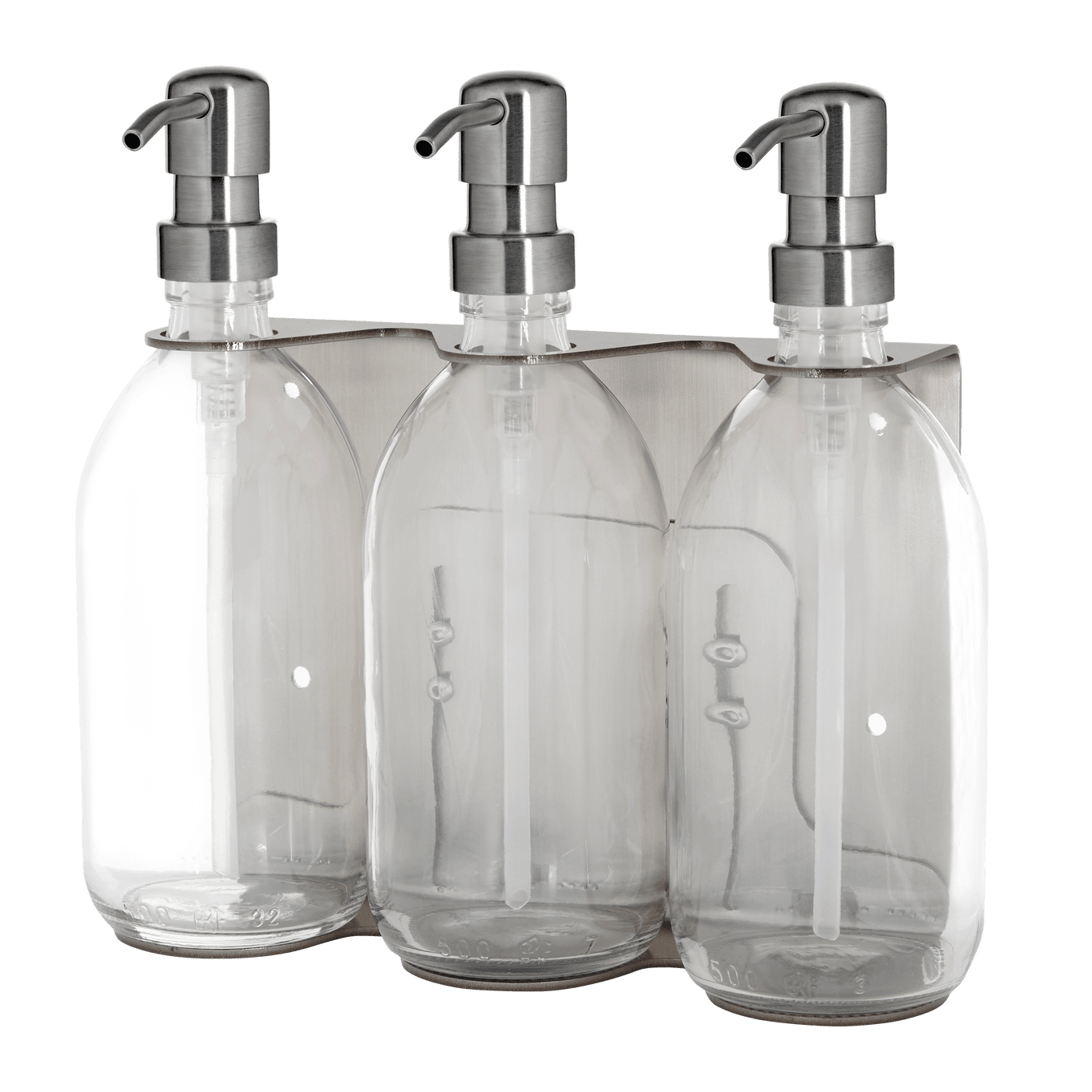 Chrome Triple Wall Mounted Soap Dispenser - REGN