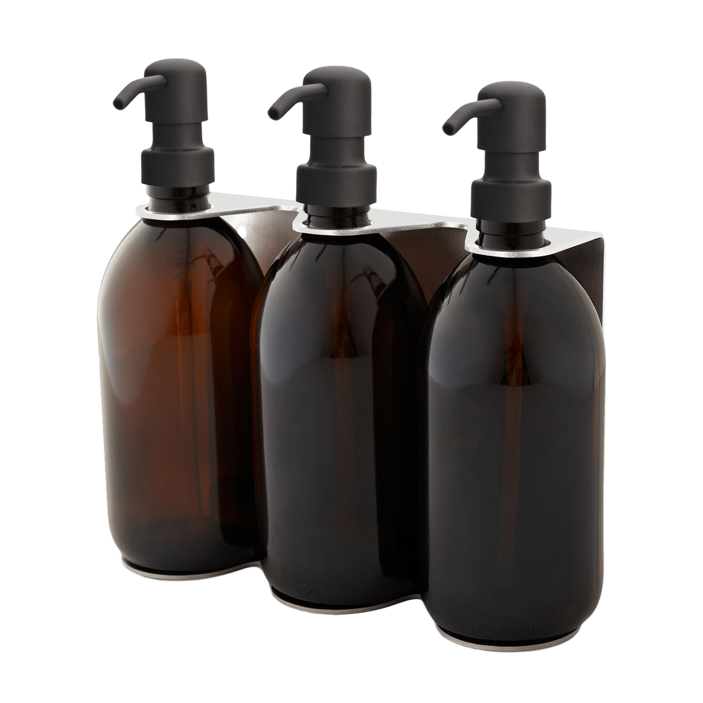 Chrome Triple Wall Mounted Soap Dispenser - REGN
