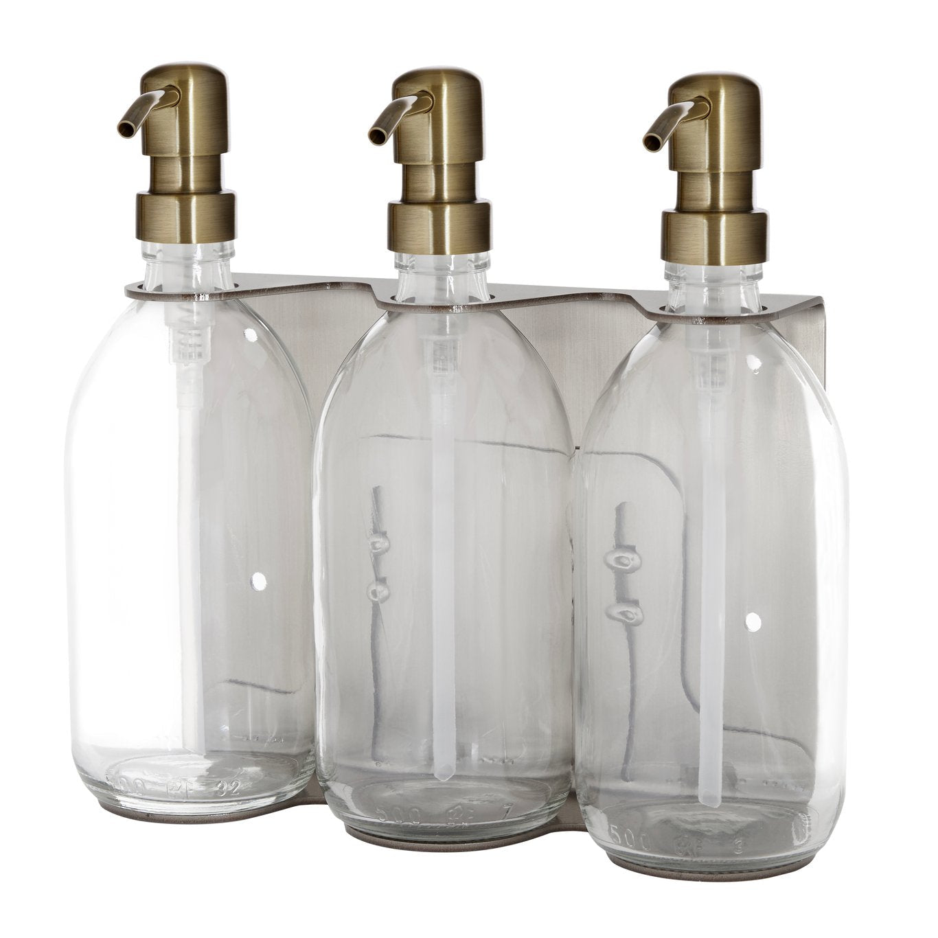 Chrome Triple Wall Mounted Soap Dispenser - REGN