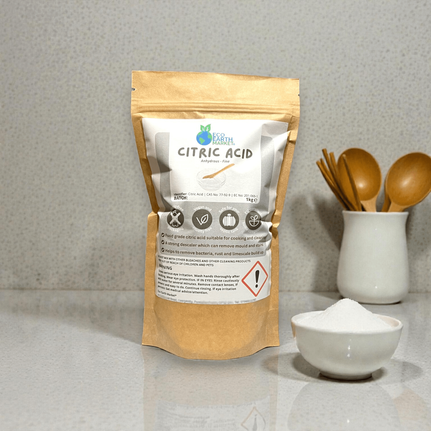 Citric Acid 1kg Anhydrous – Multi - Purpose Descaler - REGN