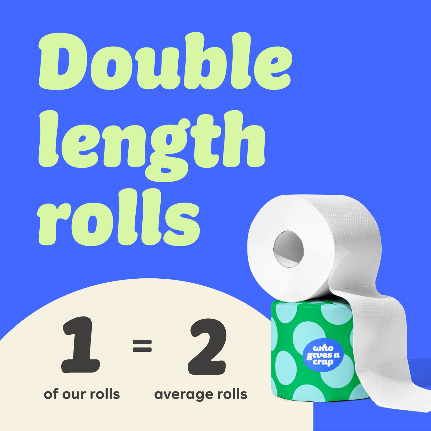 Classic Recycled Toilet Roll | Double Length 16 Pack - REGN