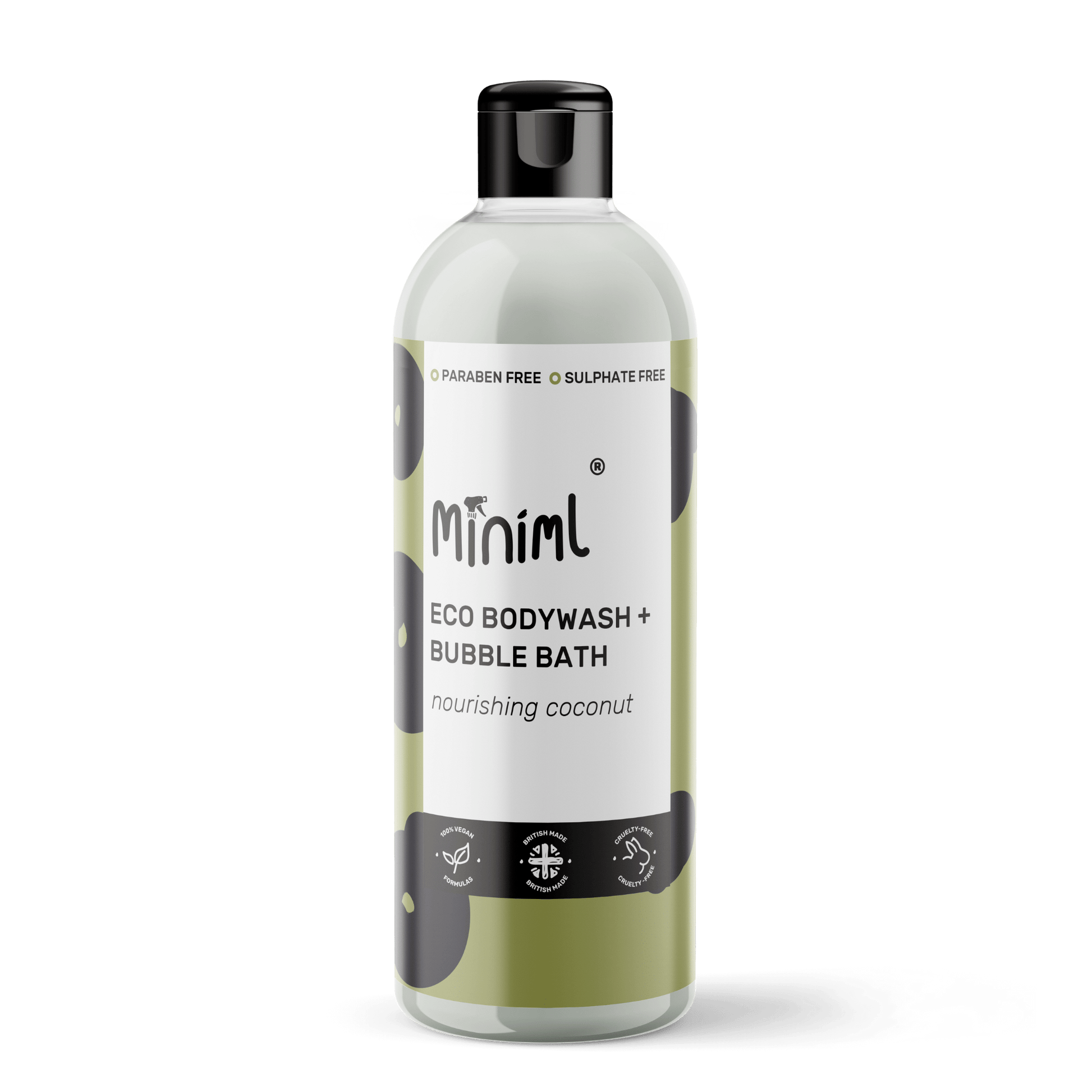Coconut Body Wash – 500ml Sulphate - Free Cleanser & Bubble Bath - REGN
