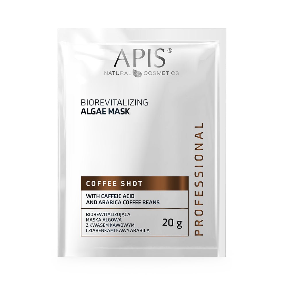 Coffee Face Mask | Apis Coffee Shot Bio-Revitalising Algae Mask with Coffee Acid & Arabica Beans 20g - REGN
