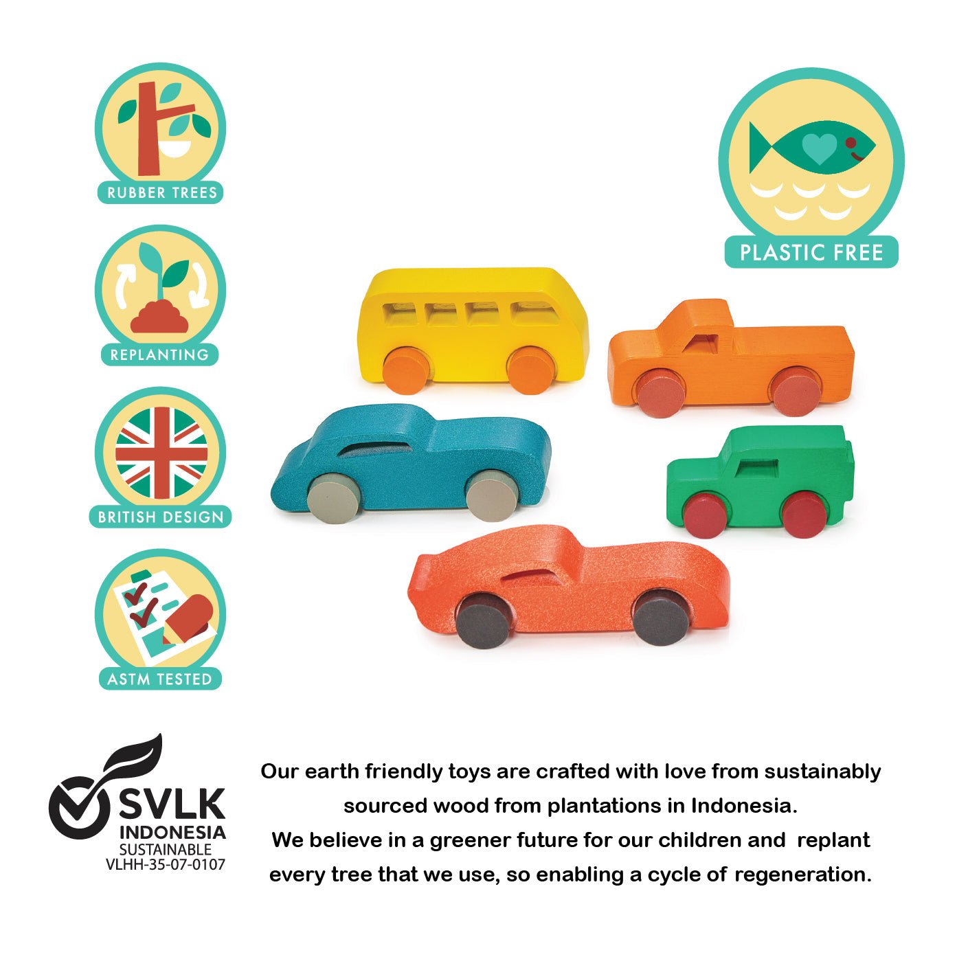 Colourful Car Assortment - REGN