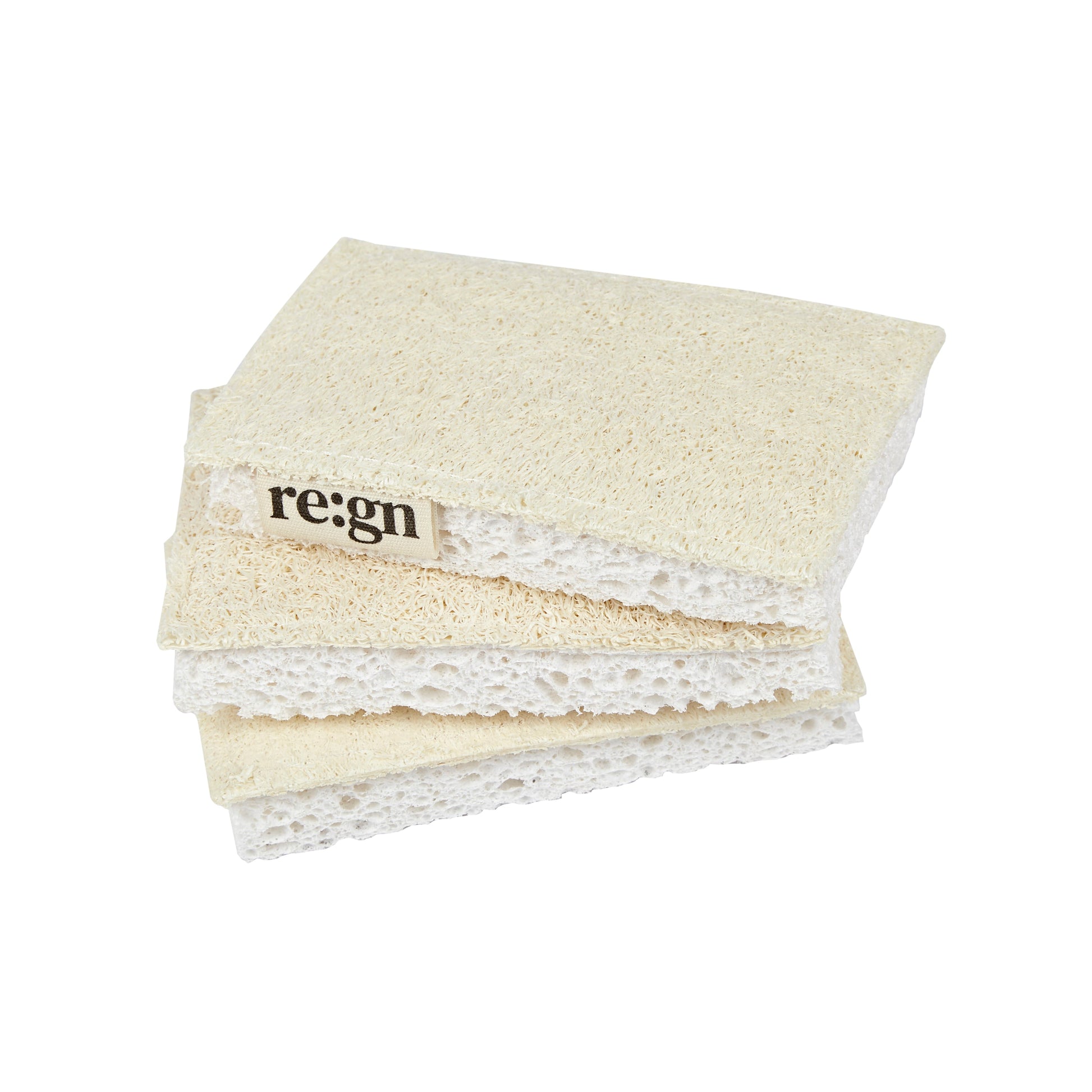 Compostable Eco Friendly Kitchen Sponges - re:gn Plant Fibre Sponges 3 Pack - Buy One Get One Half Price - REGN