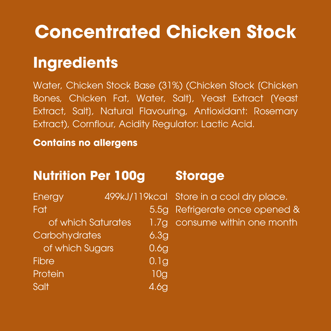Concentrated Chicken Stock 200g – Low FODMAP, Gluten Free & Dairy Free - REGN