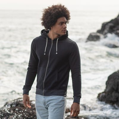 Contrast Zipped Recycled Hoodie - REGN
