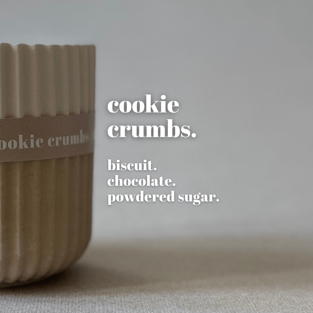 Cookie Crumbs Stoneware Soy Candle – Warm Scandi - Inspired Aroma - REGN