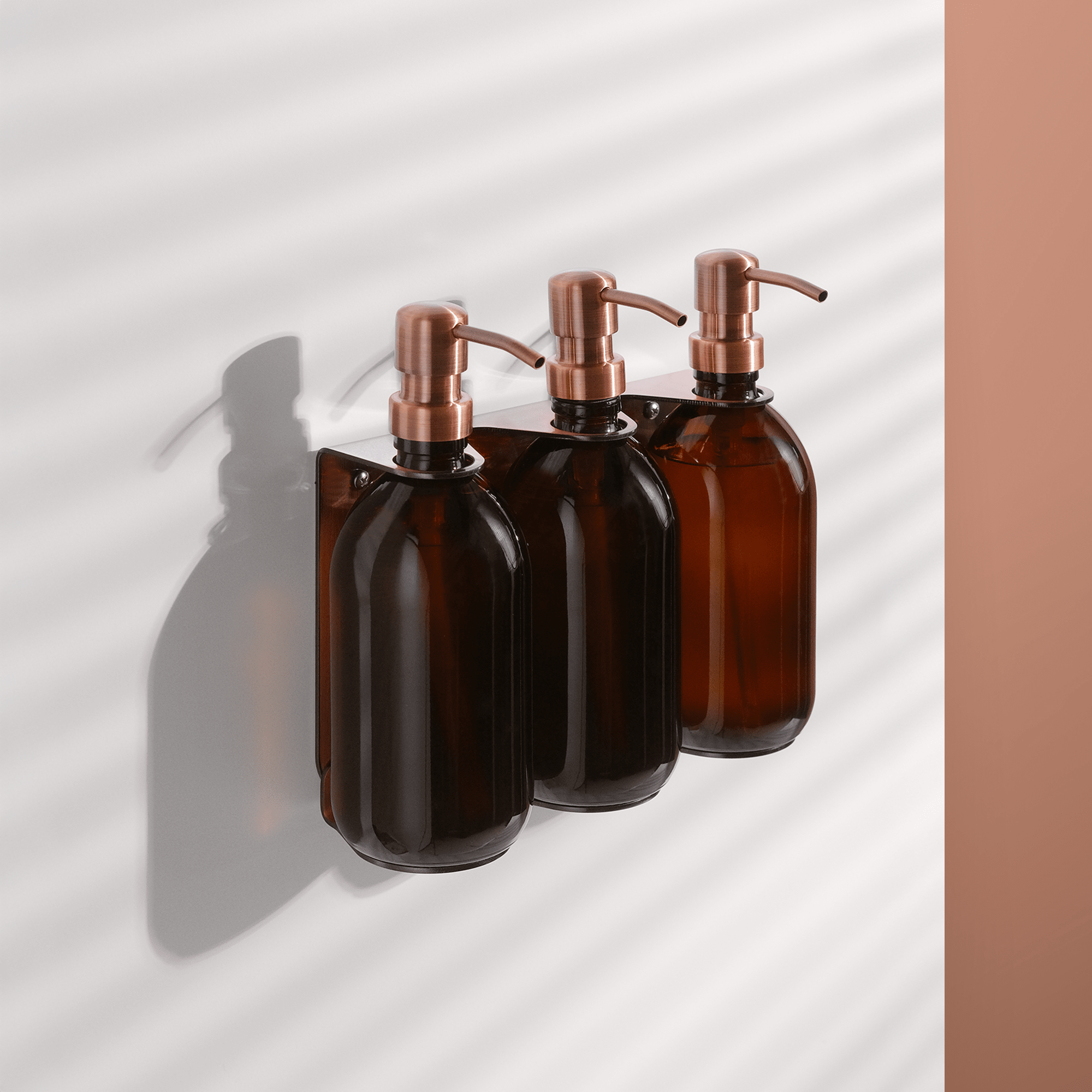 Copper Triple Wall Mounted Soap Dispenser - REGN