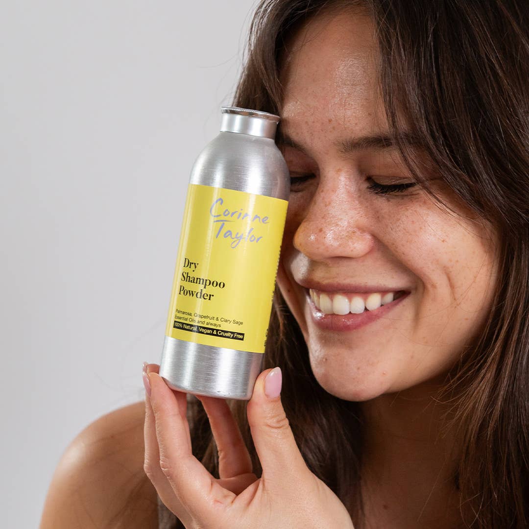 Corinne Taylor Dry Shampoo Powder 85g | 100% Natural Talc-Free Dry Shampoo | Vegan Volumising Hair Powder - REGN