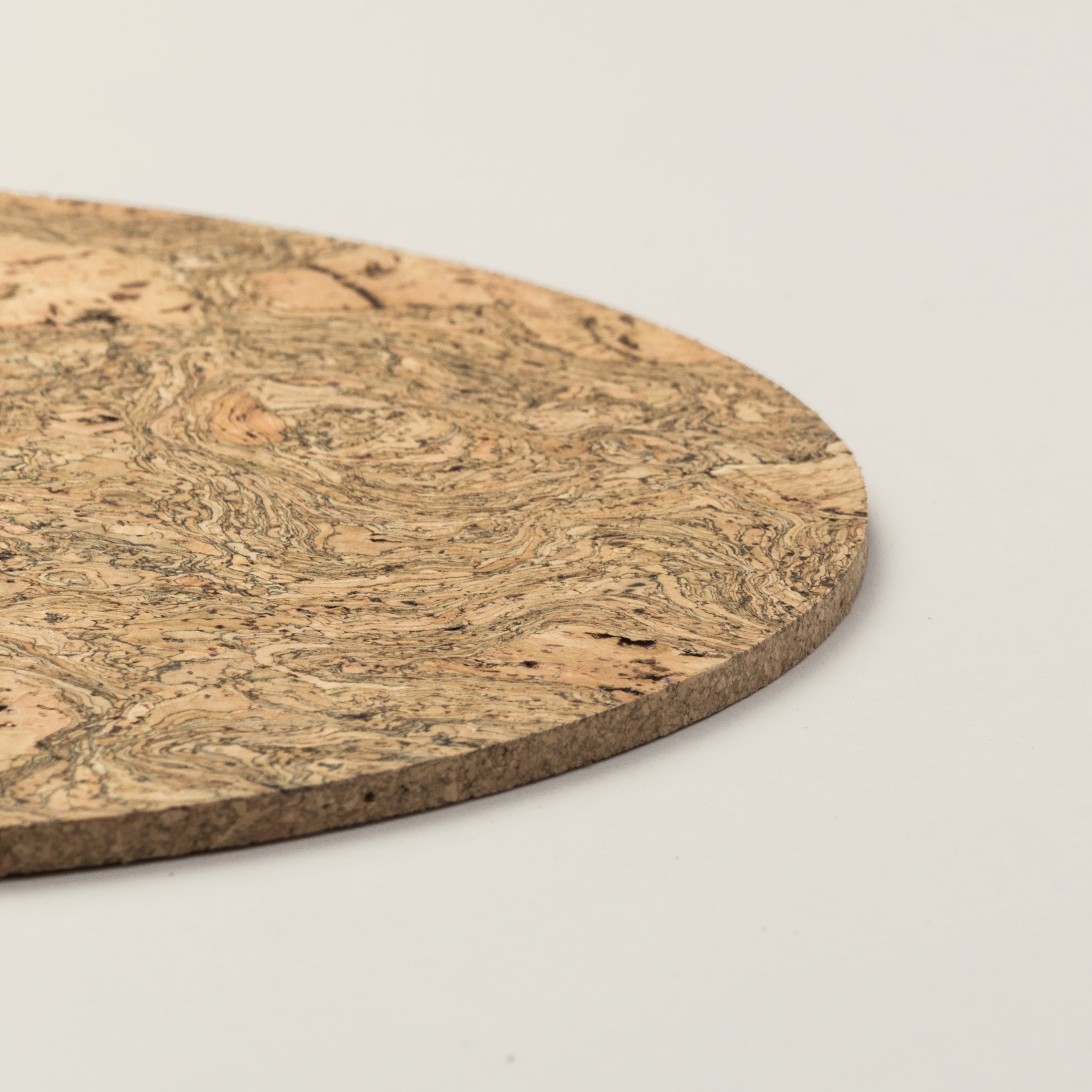 Cork Placemats | Twist Black | Round - REGN
