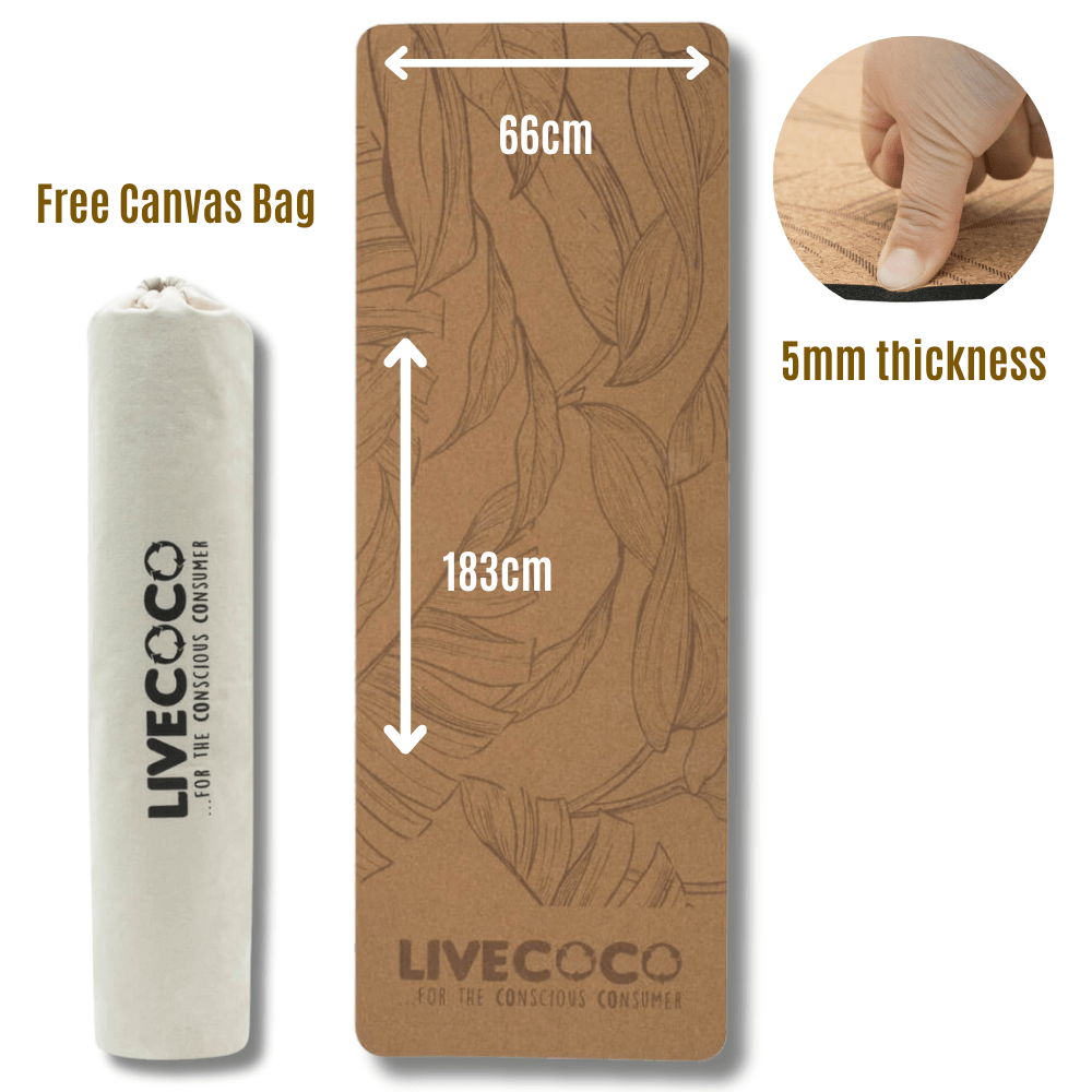 Cork Yoga Mat & Canvas Bag - REGN