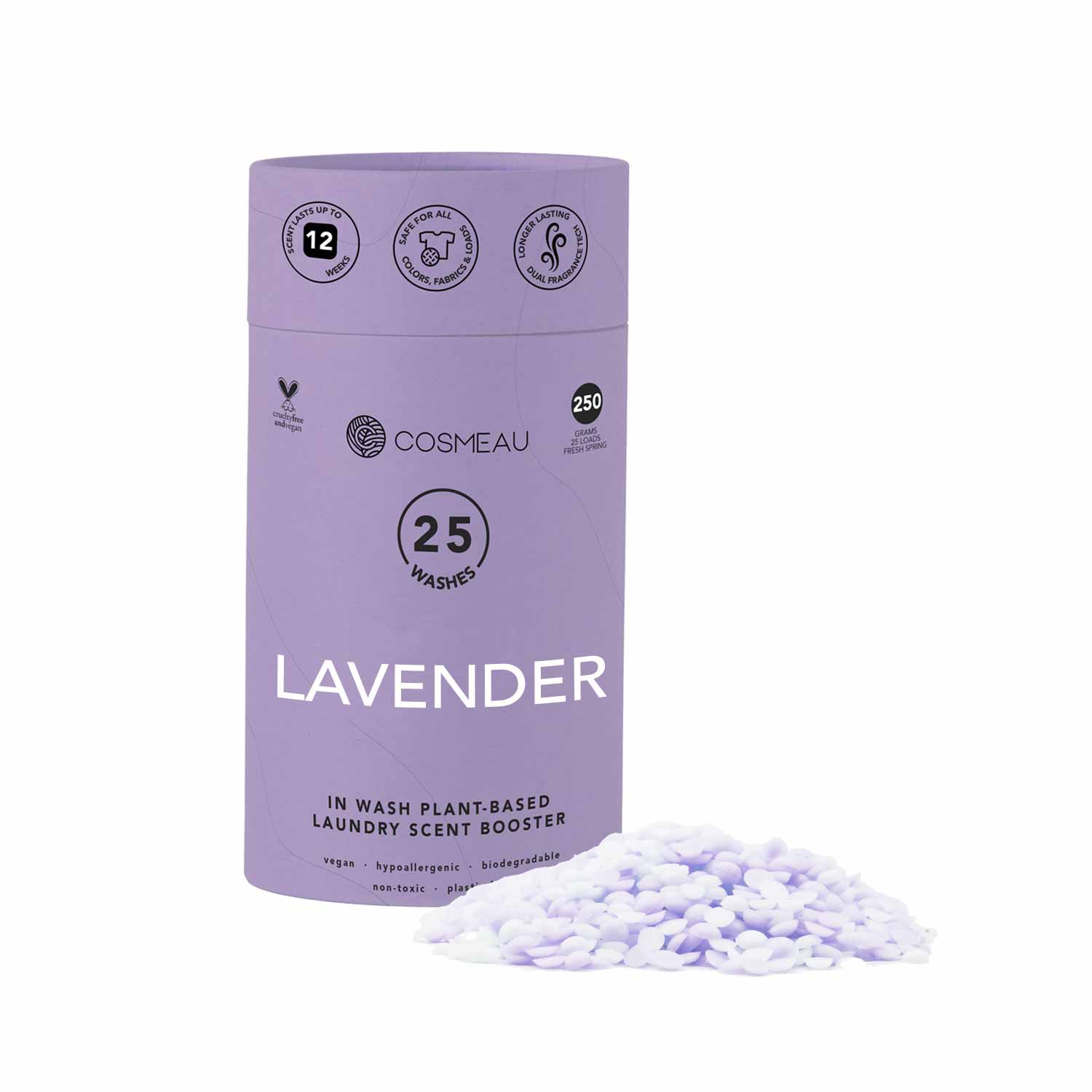 Cosmeau Natural Laundry Scent Boosters – Plastic - Free, Vegan, Long - Lasting Freshness – 250g - REGN