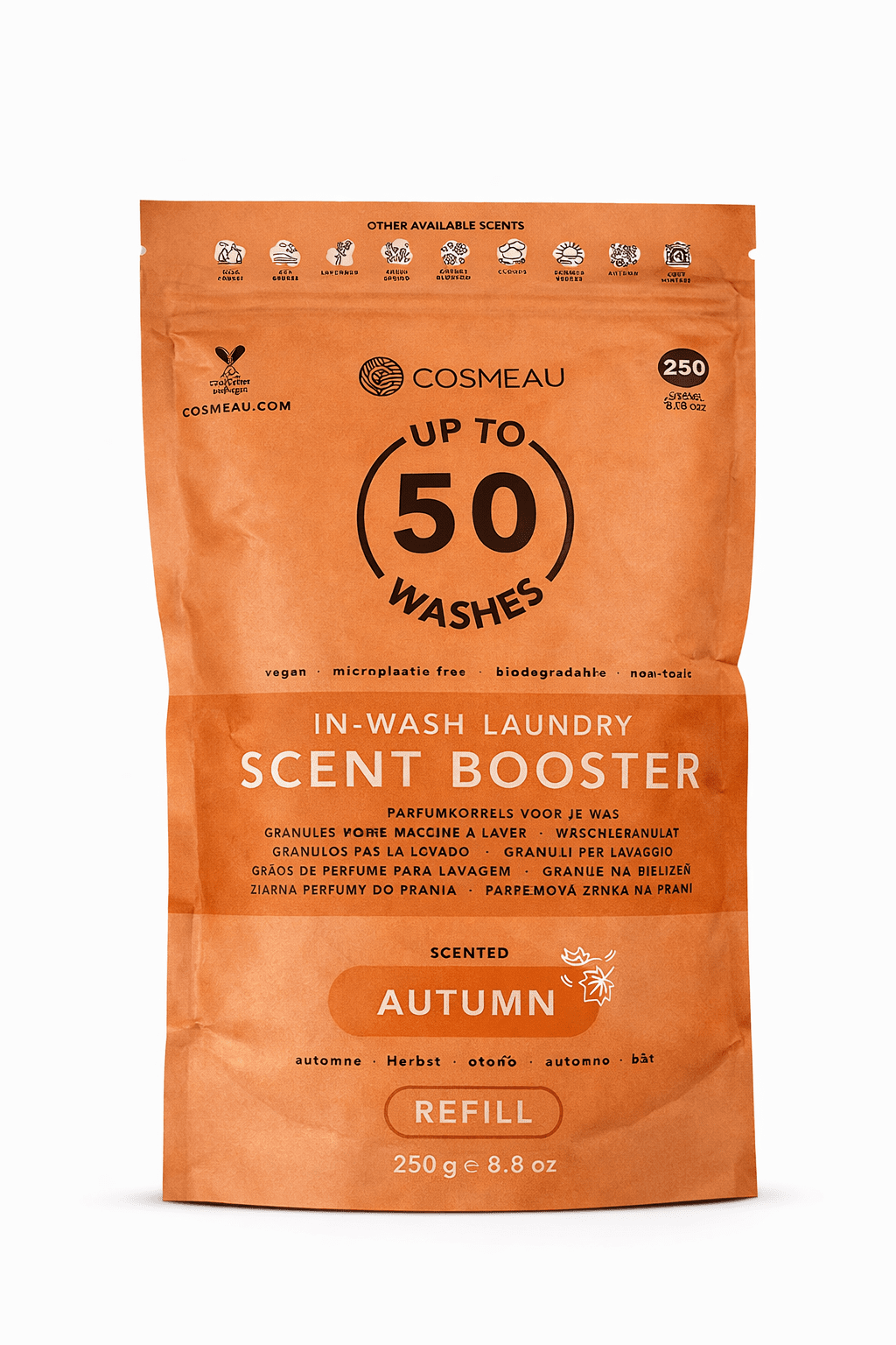 Cosmeau Natural Laundry Scent Boosters – Plastic - Free, Vegan, Long - Lasting Freshness – 250g - REGN