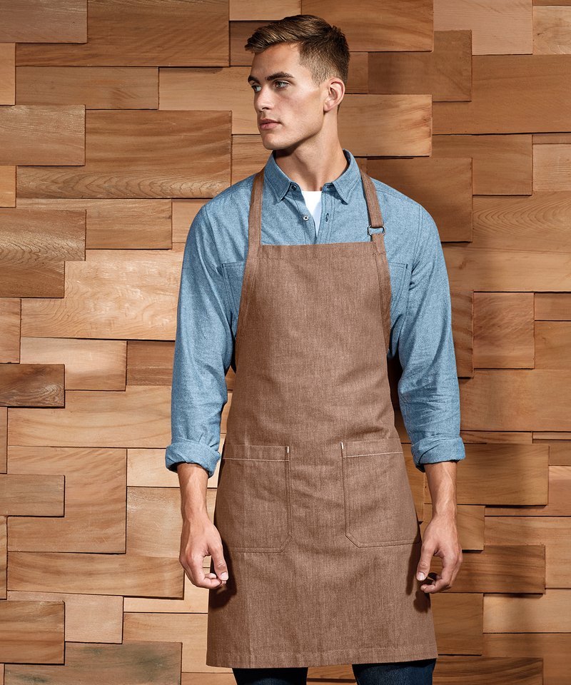 Cotton Denim Bib Apron, Organic And Fairtrade Certified - REGN