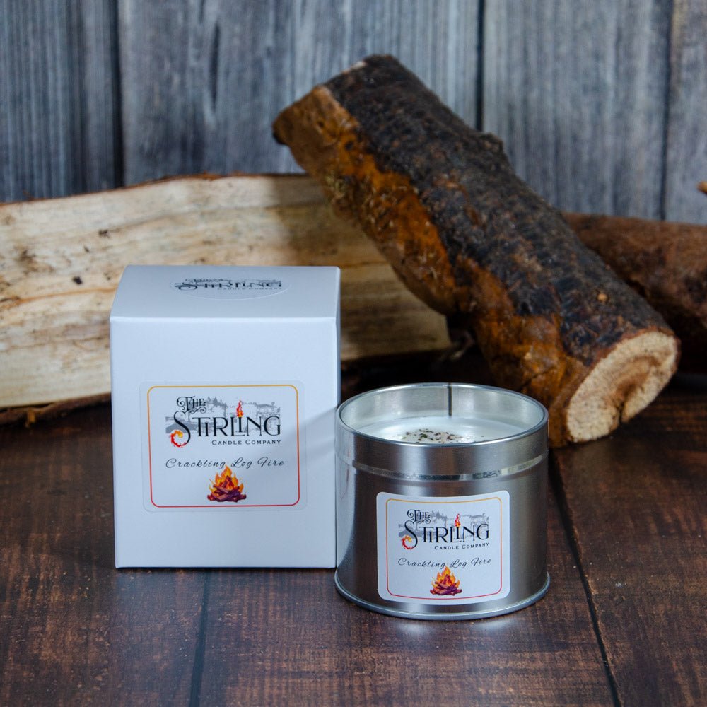 Crackling Log Fire - Travel Tin Candle - Cotton Wick - REGN