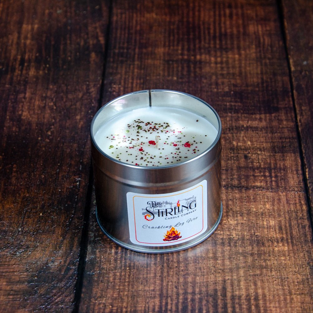 Crackling Log Fire - Travel Tin Candle - Cotton Wick - REGN