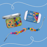 Create Your Own Rainbow Bracelet Craft Gift Kit in Reusable Tin - REGN
