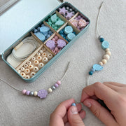 Create Your Own Seashell Bracelet Bead Craft Kit in Reusable Tin - REGN