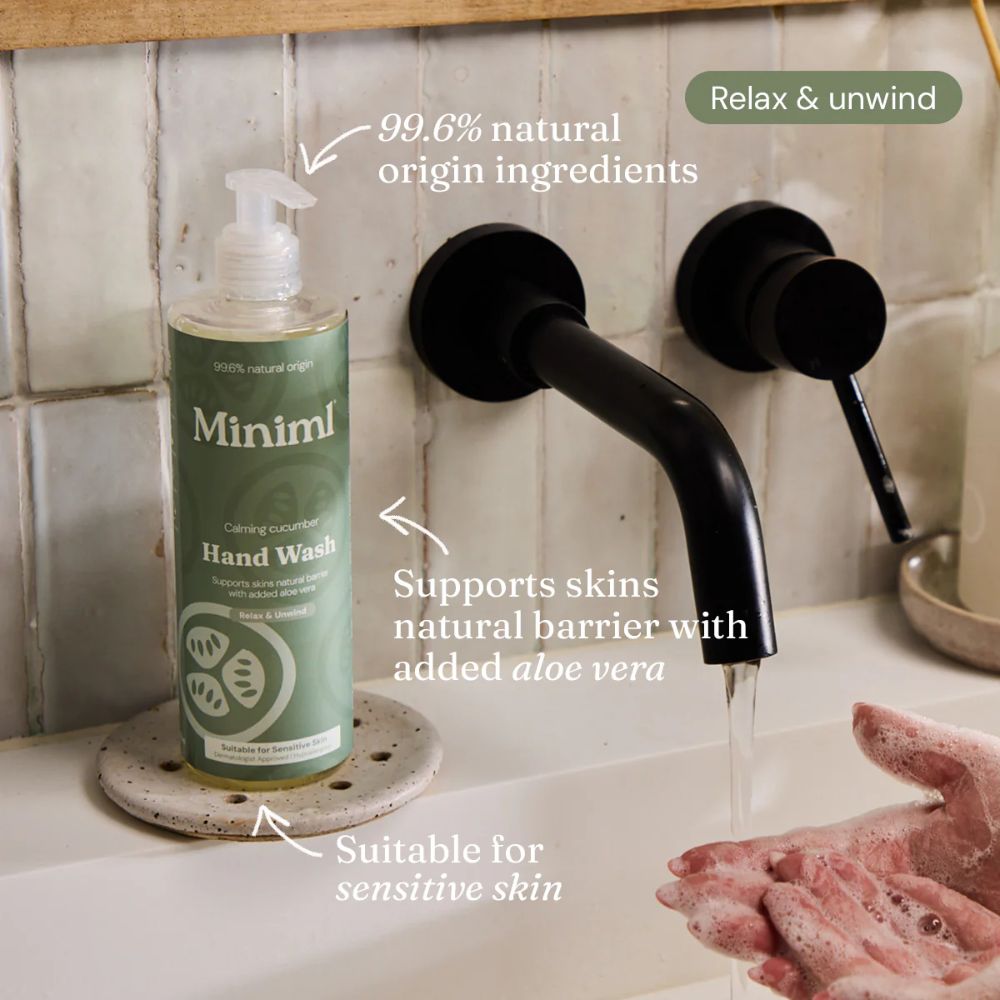 Cucumber & Aloe Hand Soap – 500ml Antibacterial Gel Cleanser - REGN