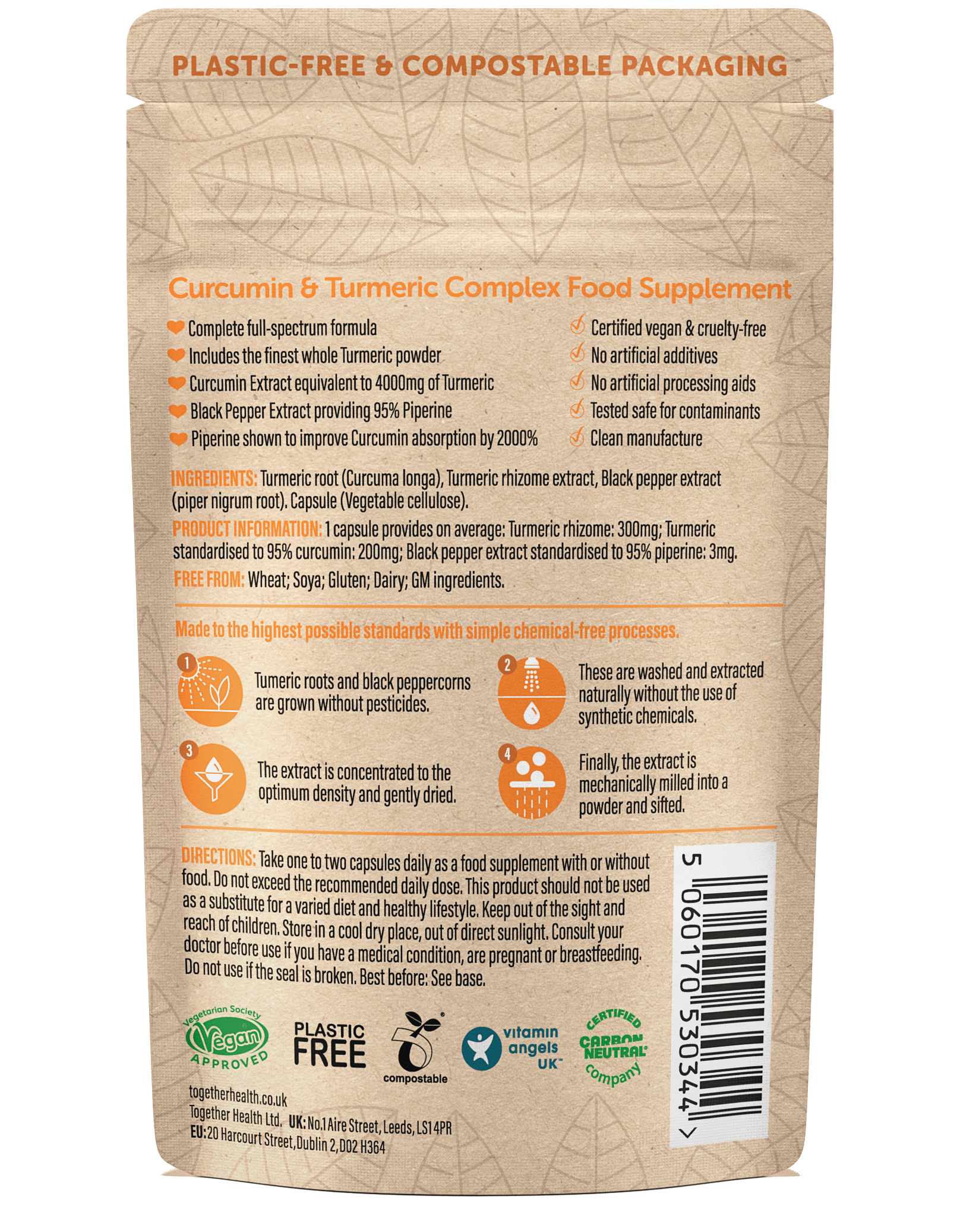 Curcumin – Turmeric Supplement – 30 Capsules - REGN