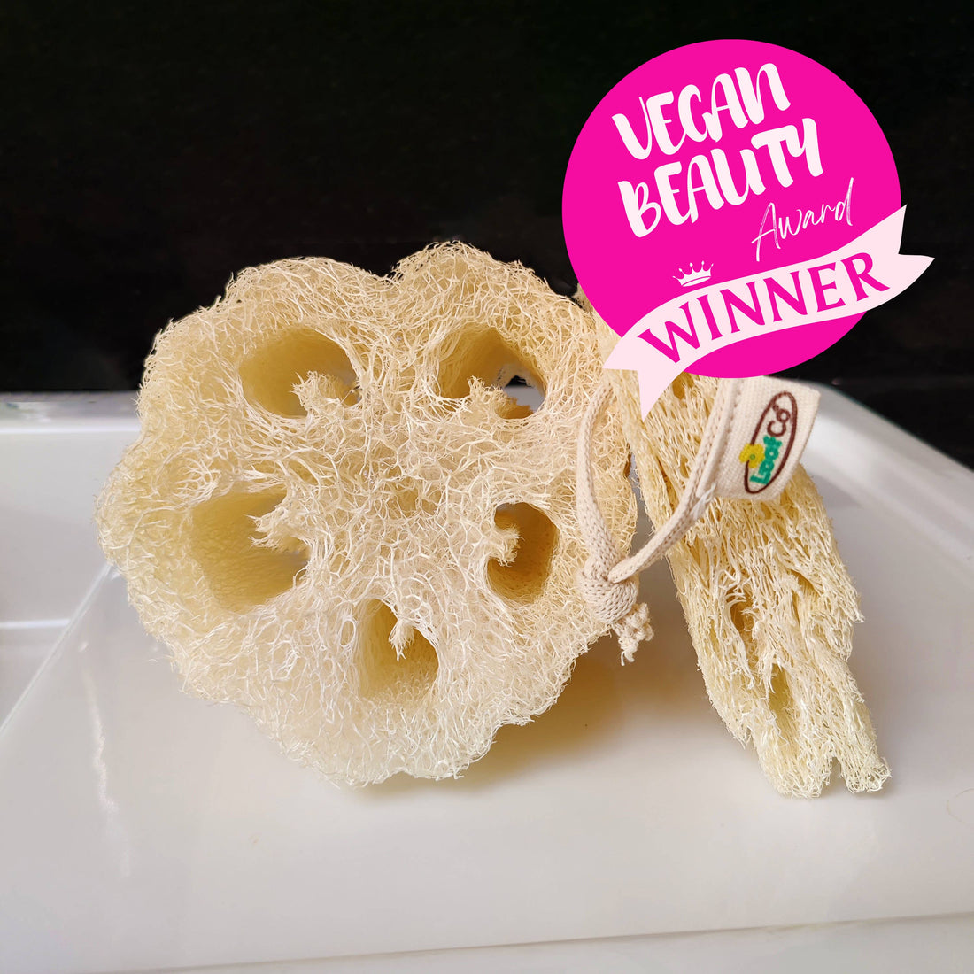LoofCo Body Loofah – Natural Exfoliating Sponge for Bath & Shower
