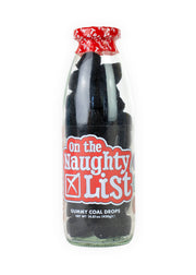 On the Naughty List Christmas Message Bottle of Sweets | Novelty Christmas Gift