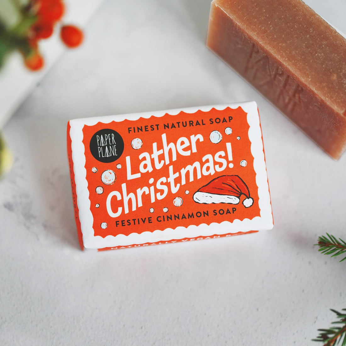 Natural Vegan Christmas Soap Bar – Cinnamon Gingerbread Scent