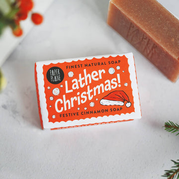 Natural Vegan Christmas Soap Bar – Cinnamon Gingerbread Scent